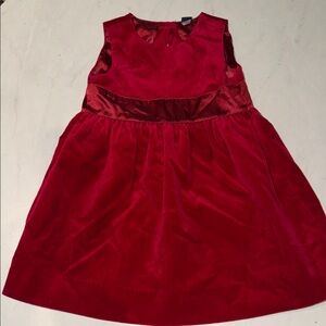 GAP Rich Red Velvet Kids Dress Sz 2